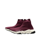 Balenciaga Speed Trainer Sneakers Burgundy