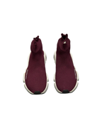 Balenciaga Speed Trainer Sneakers Burgundy