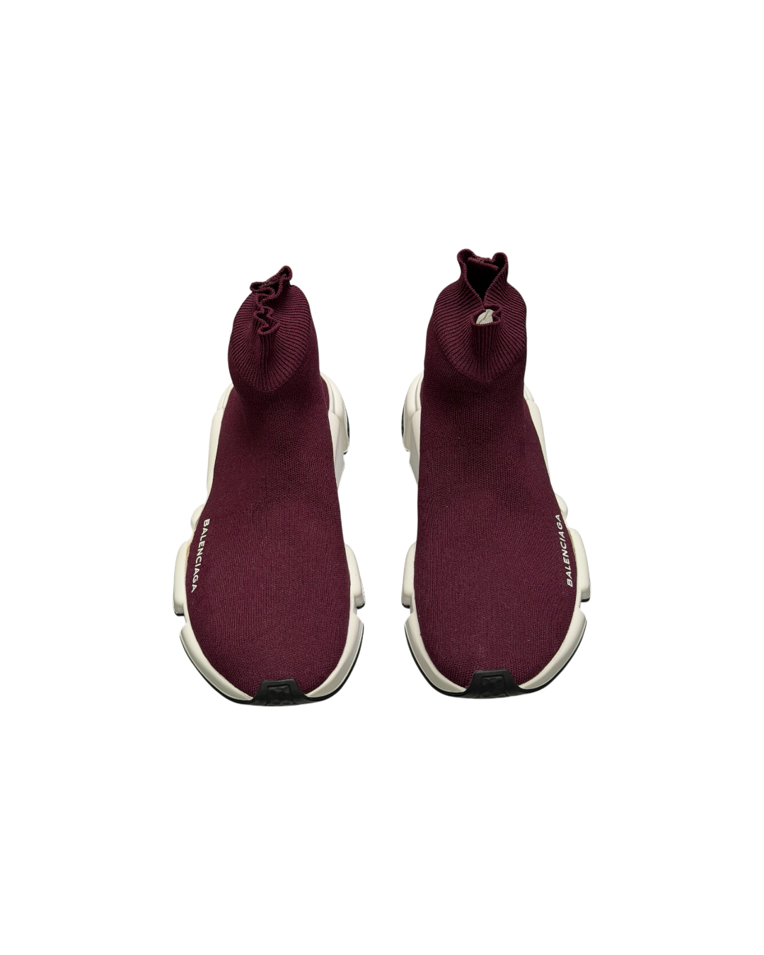 Balenciaga Speed Trainer Sneakers Burgundy
