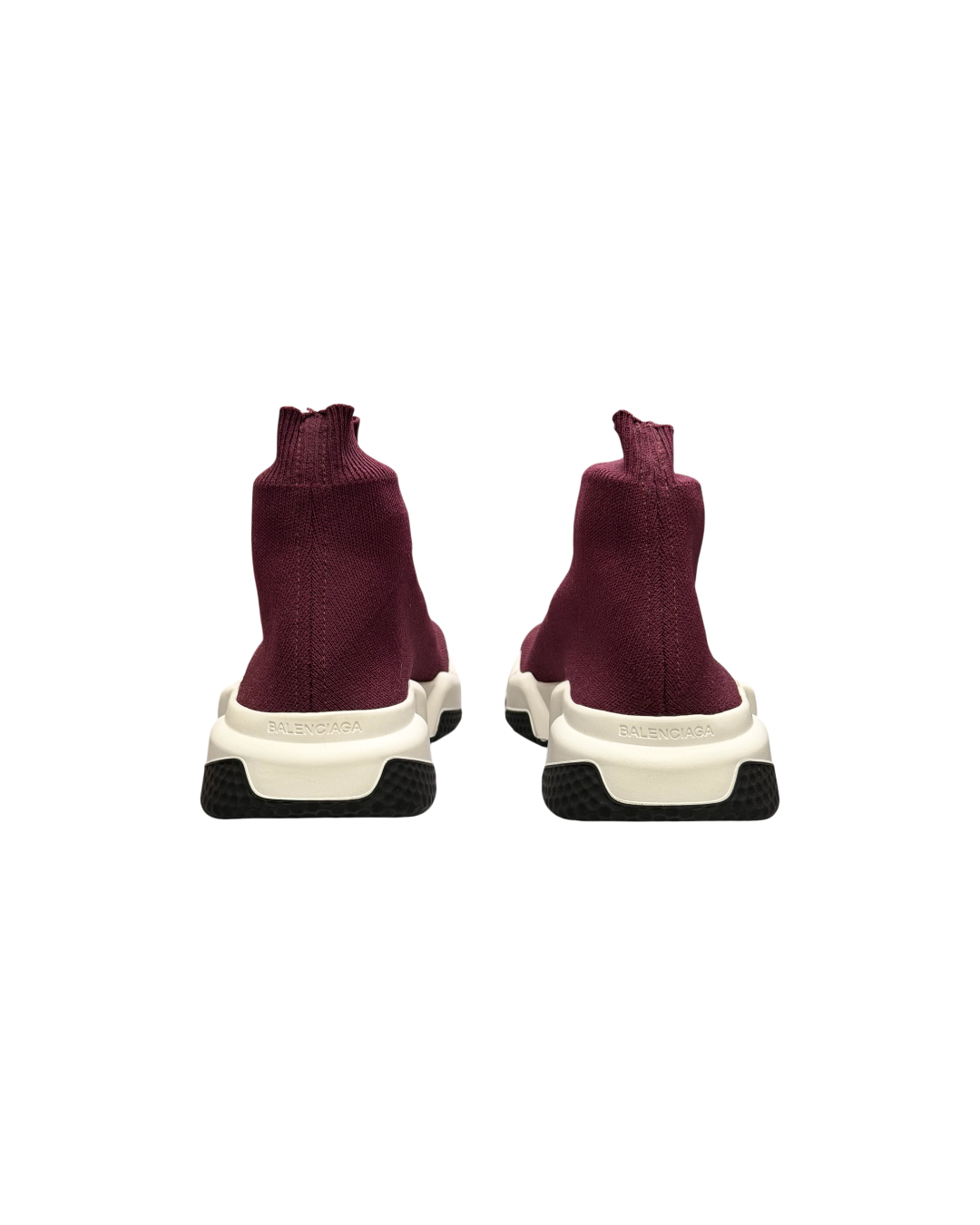 Balenciaga Speed Trainer Sneakers Burgundy