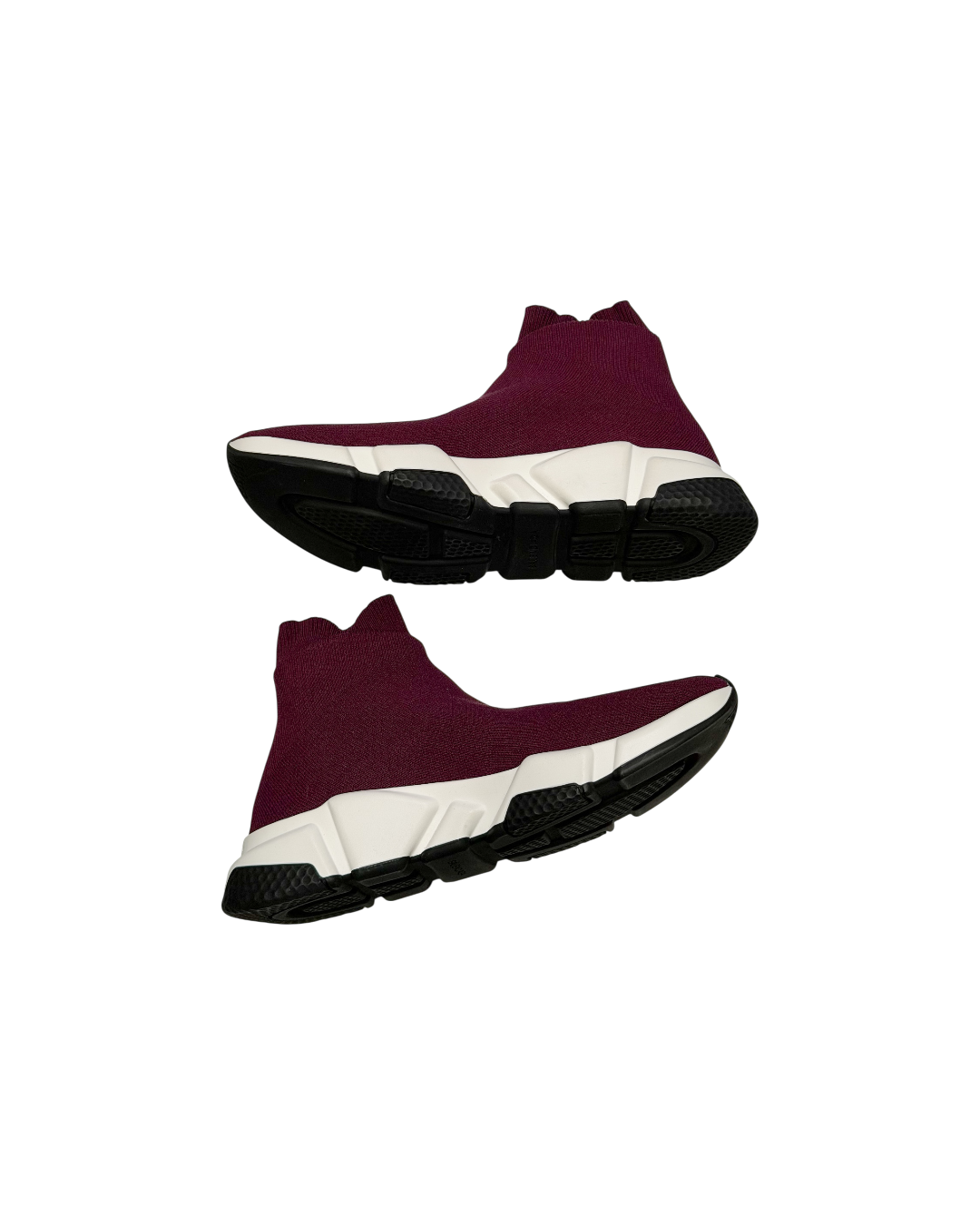 Balenciaga Speed Trainer Sneakers Burgundy