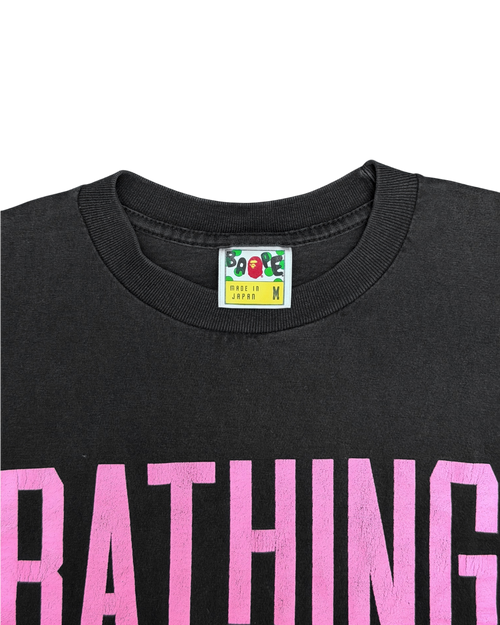 Bape A Bathing Ape T-Shirt Black Pink