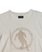 Bikkembergs Soccer Print T-Shirt Off White