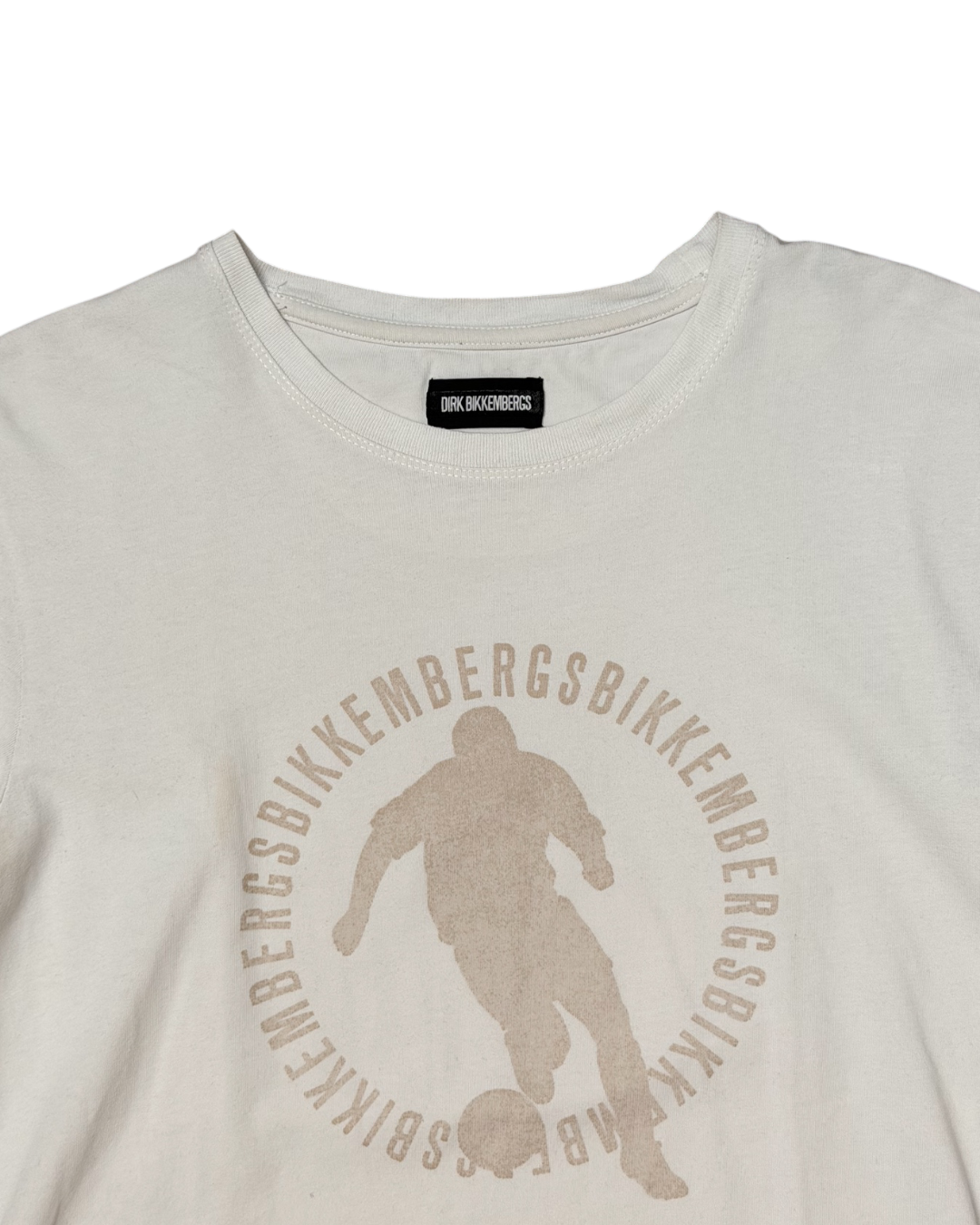 Bikkembergs Soccer Print T-Shirt Off White