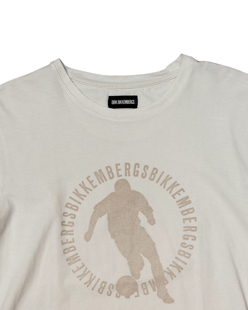 Bikkembergs Soccer Print T-Shirt Off White