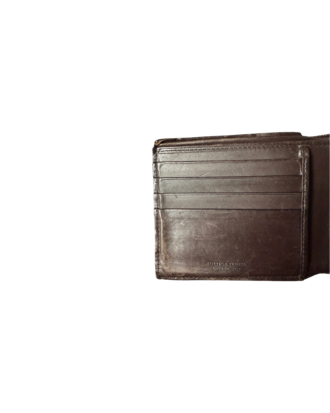 Bottega Veneta Itrecciato Leather Bifold Wallet Brown