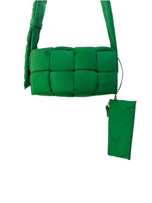 Bottega Veneta Padded Tech Cassette Bag Parakeet Green
