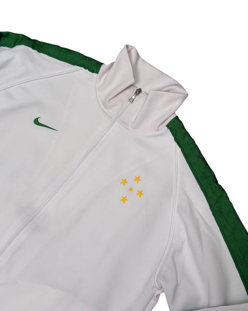 Brasil Nike White Green Tape Track Jacket Stars