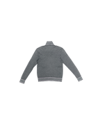 Burberry Black Label Zip Up Sweater Grey Pink