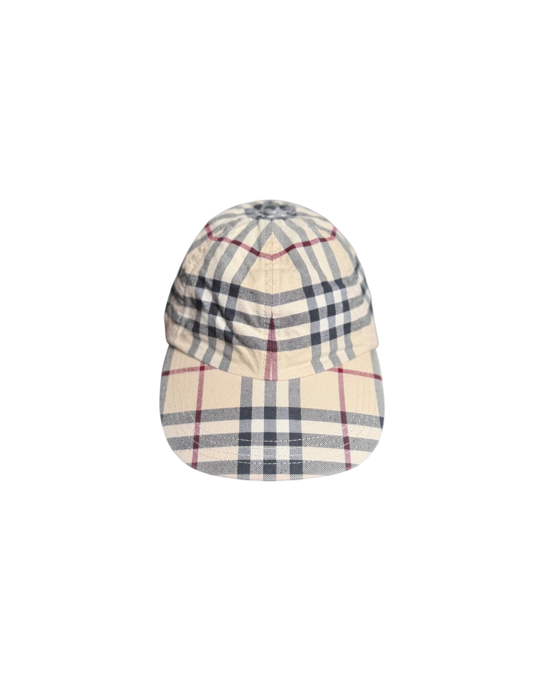 Burberry Check Cotton Baseball Cap