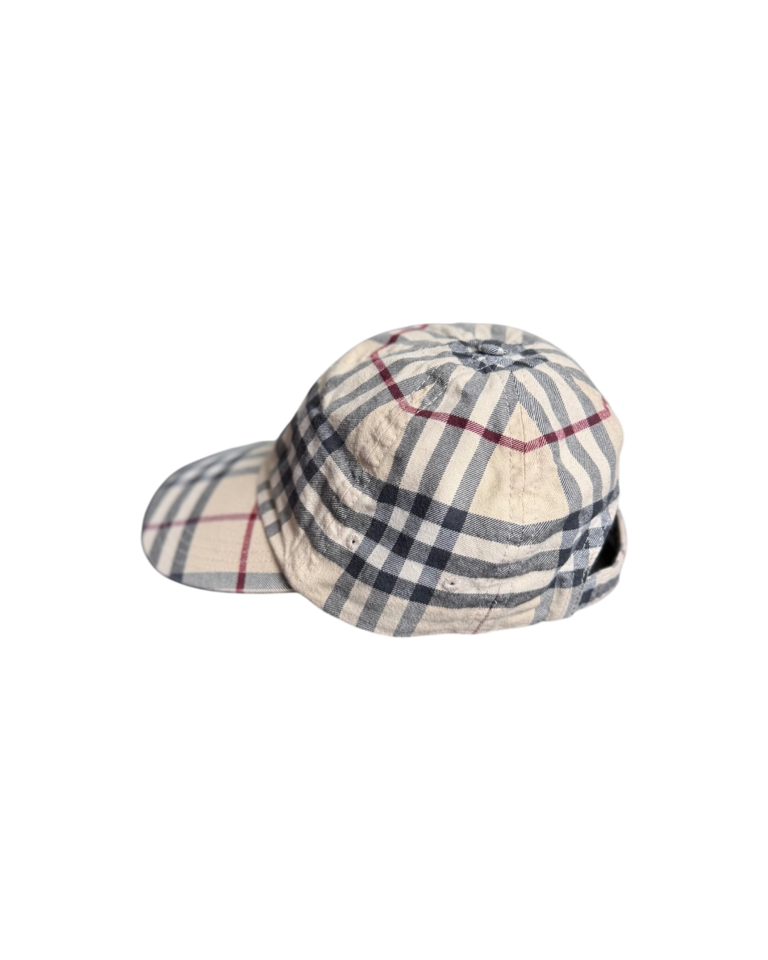 Burberry Check Cotton Baseball Cap