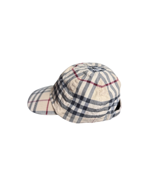 Burberry Check Cotton Baseball Cap