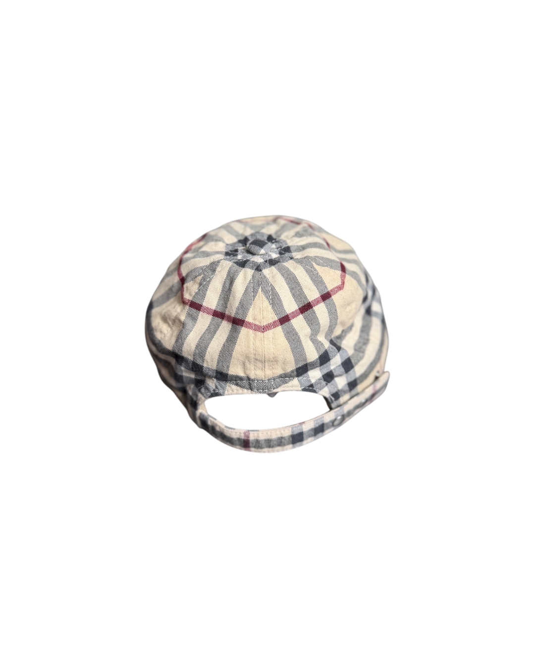 Burberry Check Cotton Baseball Cap