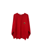 Burberry Knit Crewneck Red Small Logo