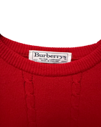 Burberry Knit Crewneck Red Small Logo