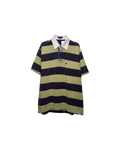 Burberry Striped Rugby Polo Purple Olive