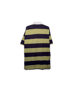 Burberry Striped Rugby Polo Purple Olive
