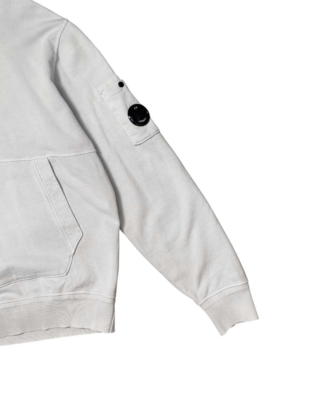 CP Company Signature Lens Hoodie Off White