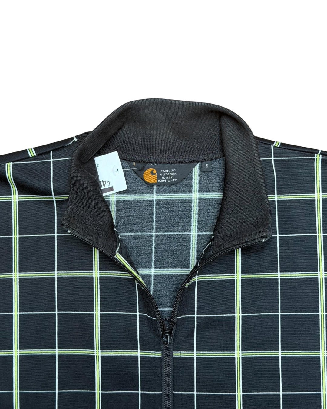 Carhartt Wip Grid Check Jacket Black Lime