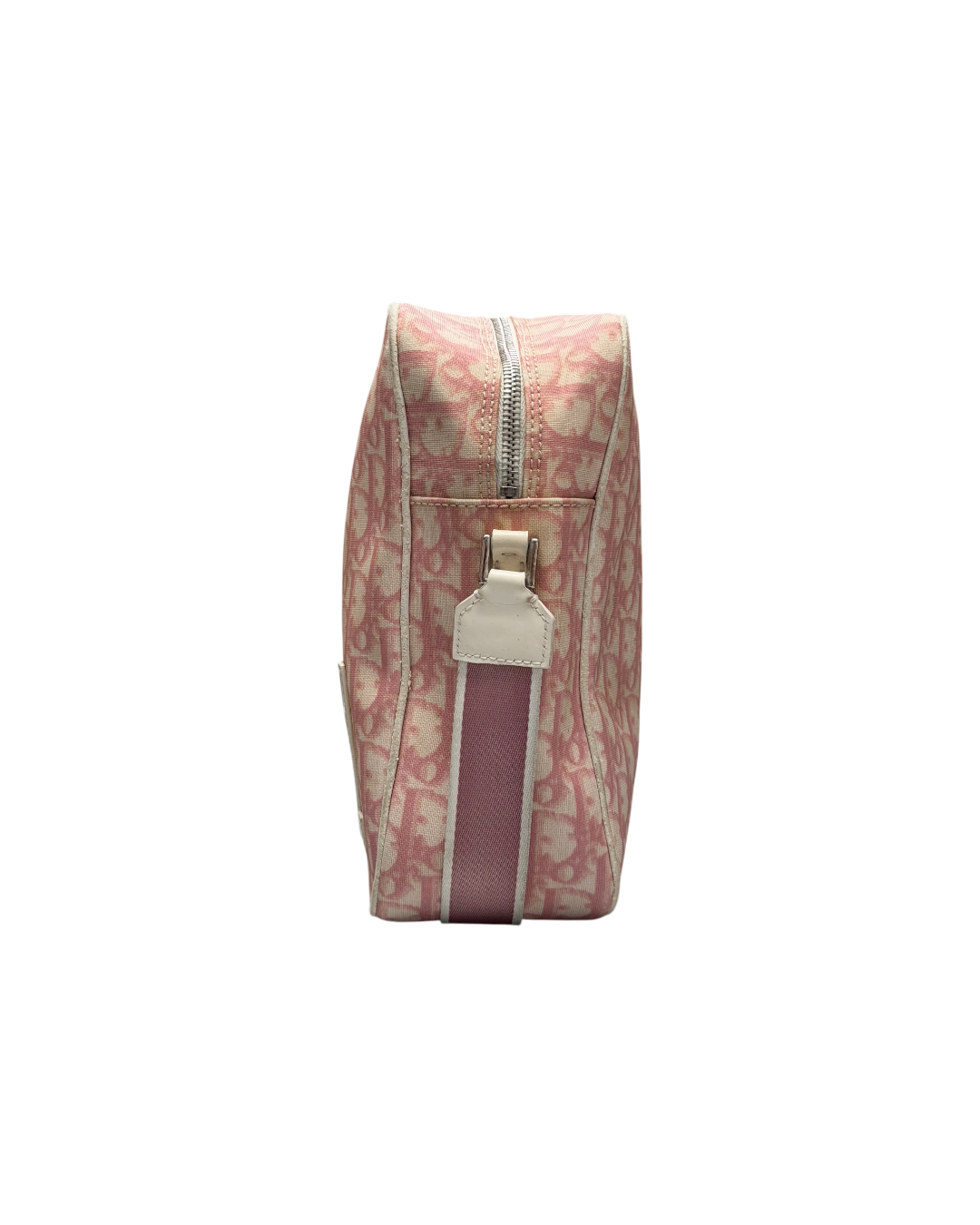 Chrisitan Dior Trotter Canvas Crossbody Bag Pink