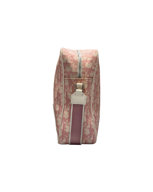 Chrisitan Dior Trotter Canvas Crossbody Bag Pink