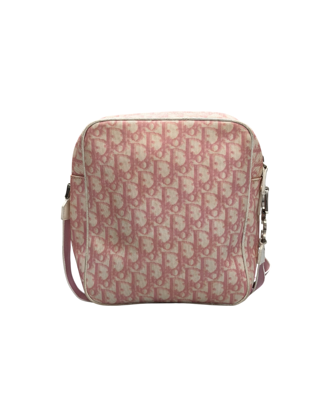 Chrisitan Dior Trotter Canvas Crossbody Bag Pink