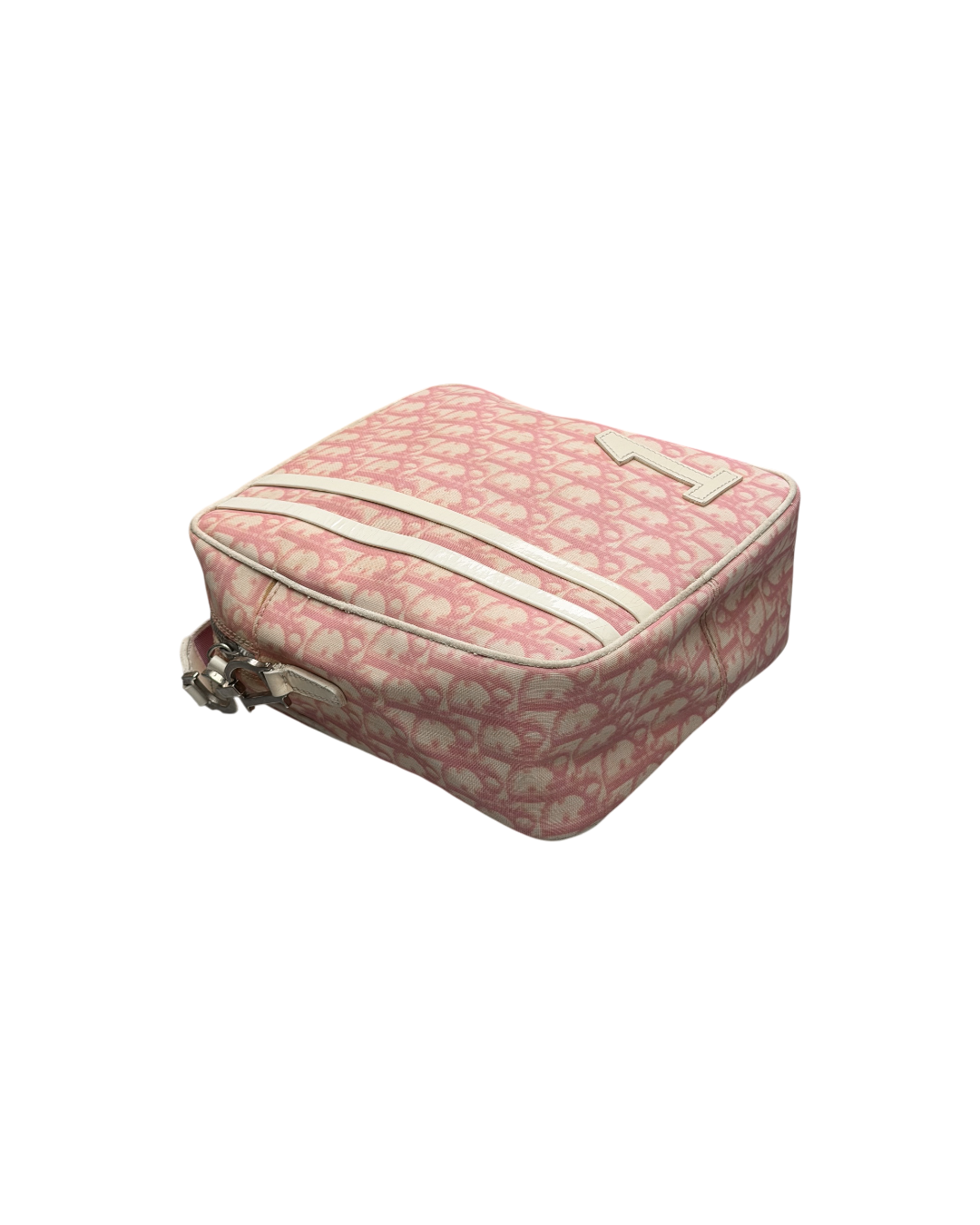 Chrisitan Dior Trotter Canvas Crossbody Bag Pink