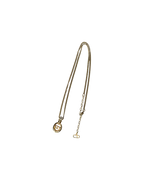 Christian Dior Gold Plated CD Logo Pendant Necklace