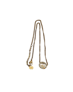 Christian Dior Rhinestone Necklace Gold