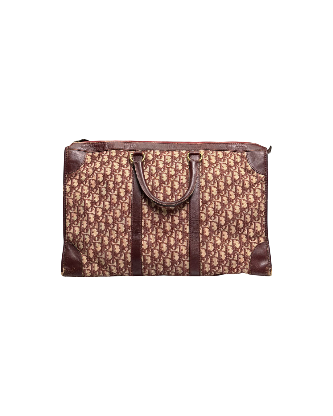Christian Dior Trotter Boston Bag Red