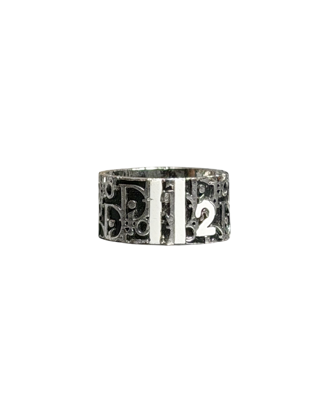 Christian Dior Trotter Monogram Ring Black