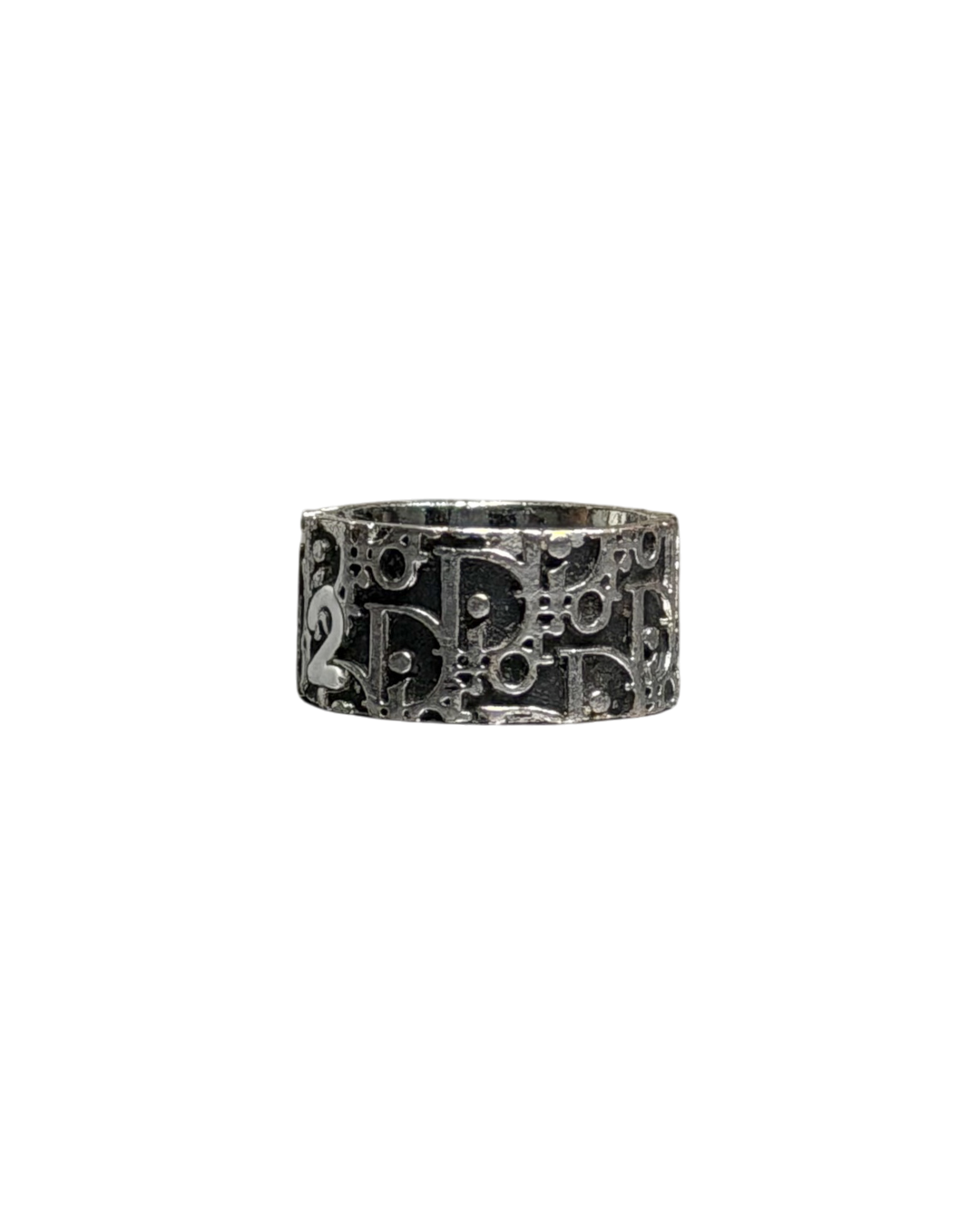 Christian Dior Trotter Monogram Ring Black