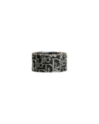 Christian Dior Trotter Monogram Ring Black
