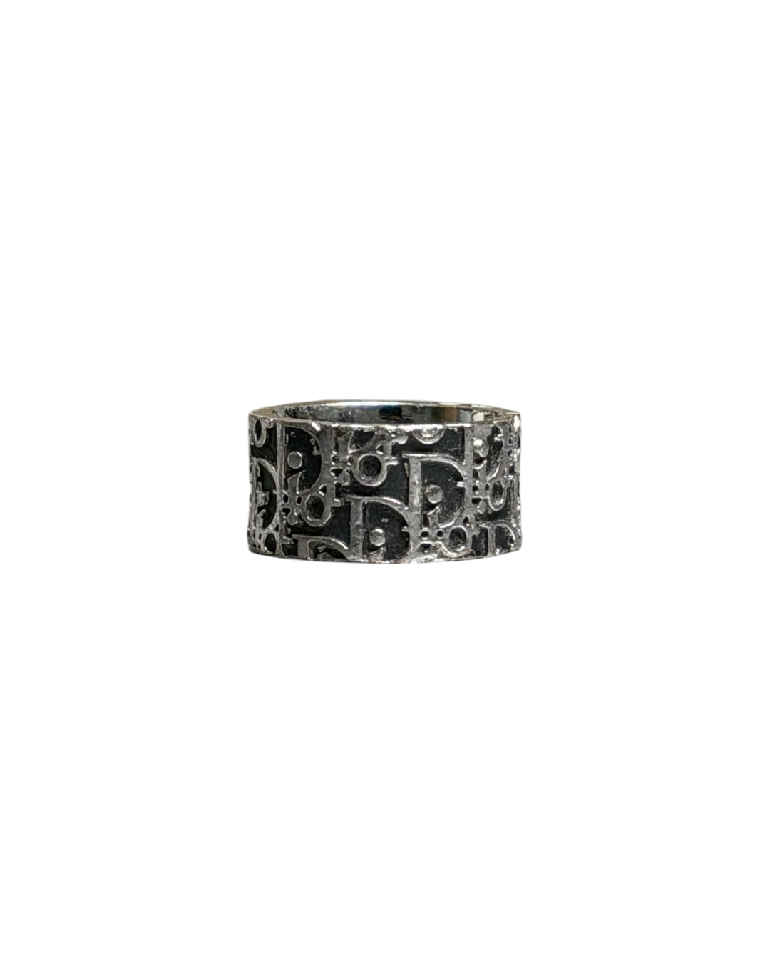 Christian Dior Trotter Monogram Ring Black