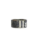 Christian Dior Trotter Monogram Ring Blue