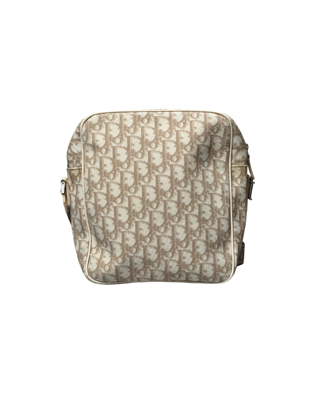 Christian Dior Trotter Shoulder Bag Flower Beige