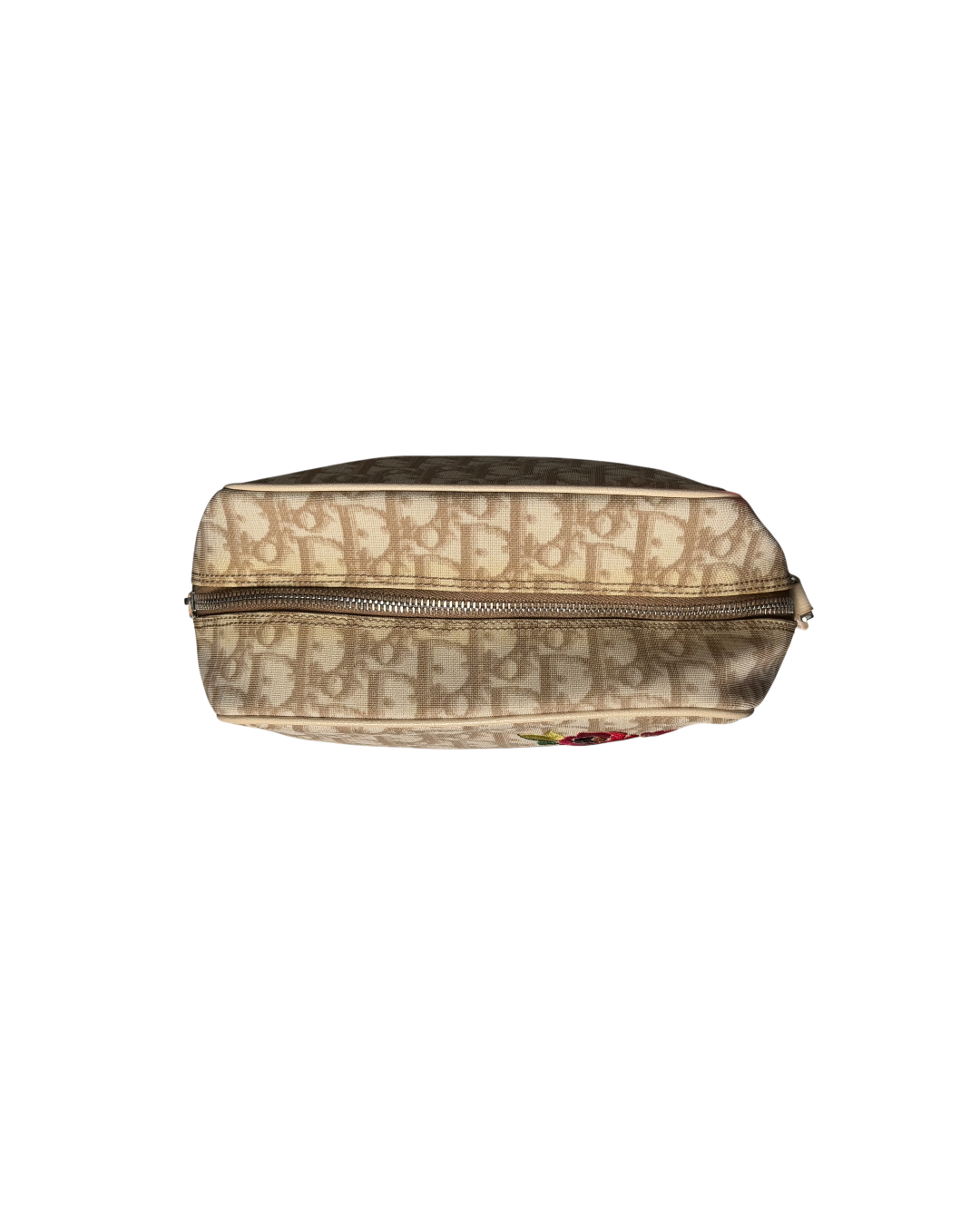 Christian Dior Trotter Shoulder Bag Flower Beige