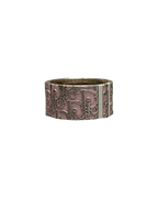 Christian Dior Troyer Monogram Ring Pink Silver