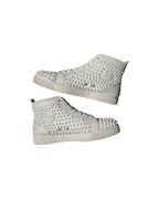 Christian Louboutin Louis Flat Calf Spikes High Top White
