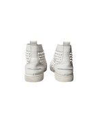 Christian Louboutin Louis Flat Calf Spikes High Top White