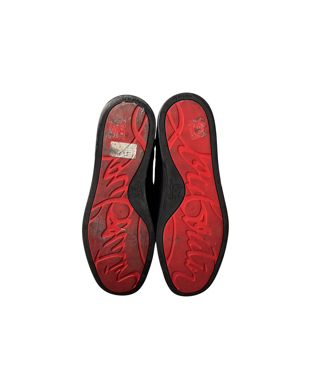 Christian Louboutin Louis Flat High Top Black Python