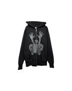 Clints Inc Step Correct Skeleton Hoodie Black