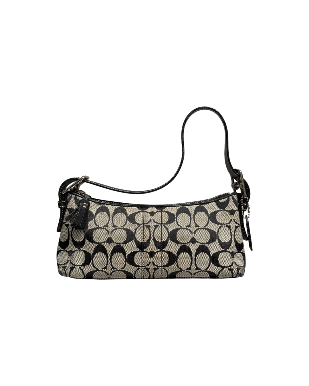 Coach Baguette Pochette Shoulderbag Grey Black