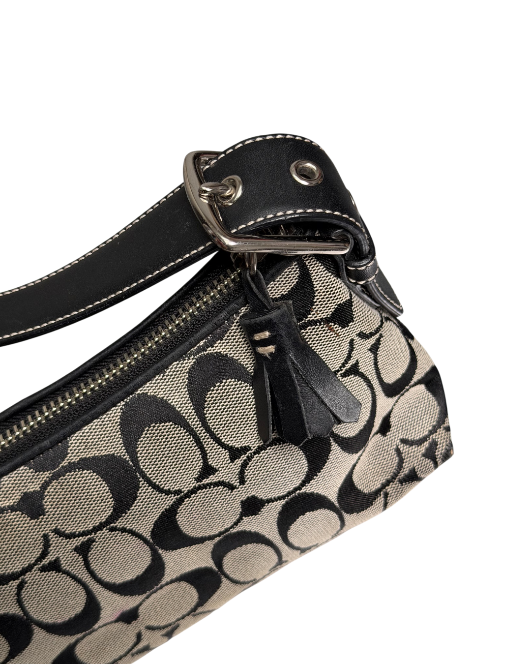 Coach Baguette Pochette Shoulderbag Grey Black