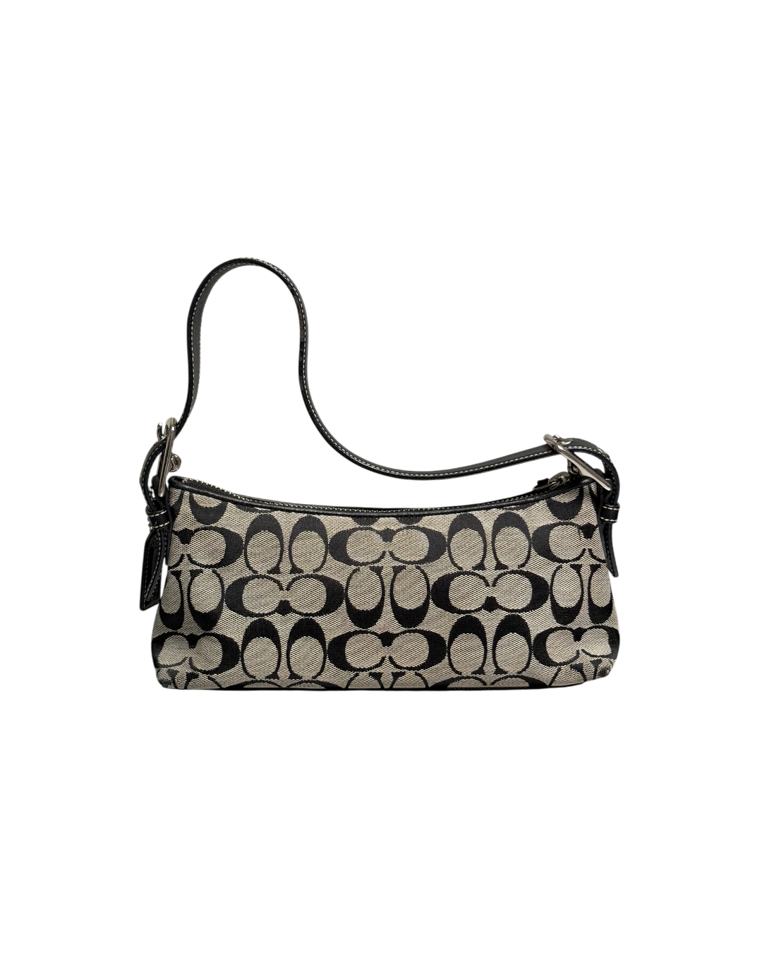 Coach Baguette Pochette Shoulderbag Grey Black