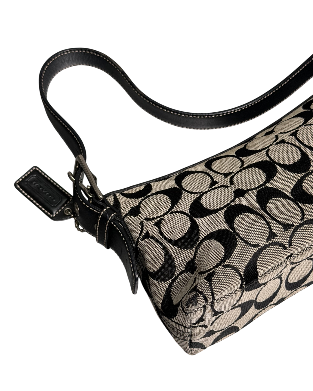 Coach Baguette Pochette Shoulderbag Grey Black