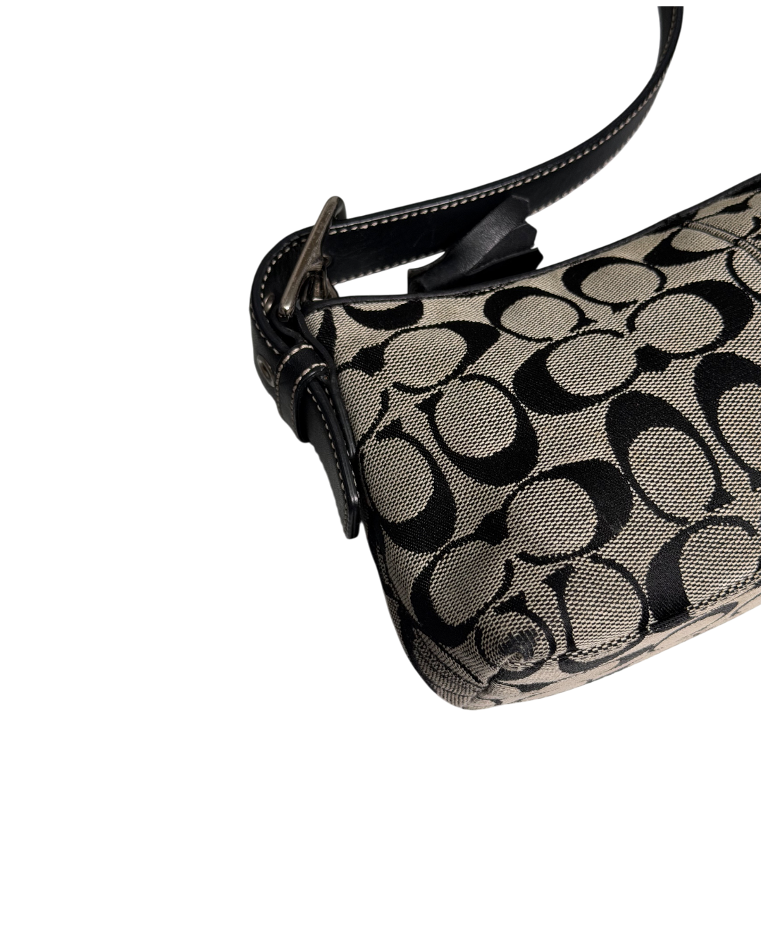 Coach Baguette Pochette Shoulderbag Grey Black