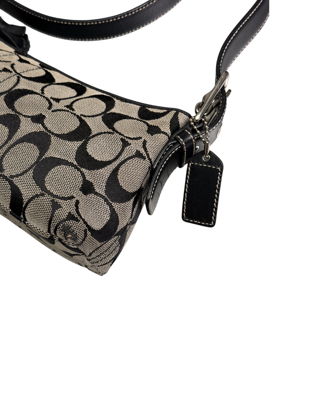 Coach Baguette Pochette Shoulderbag Grey Black