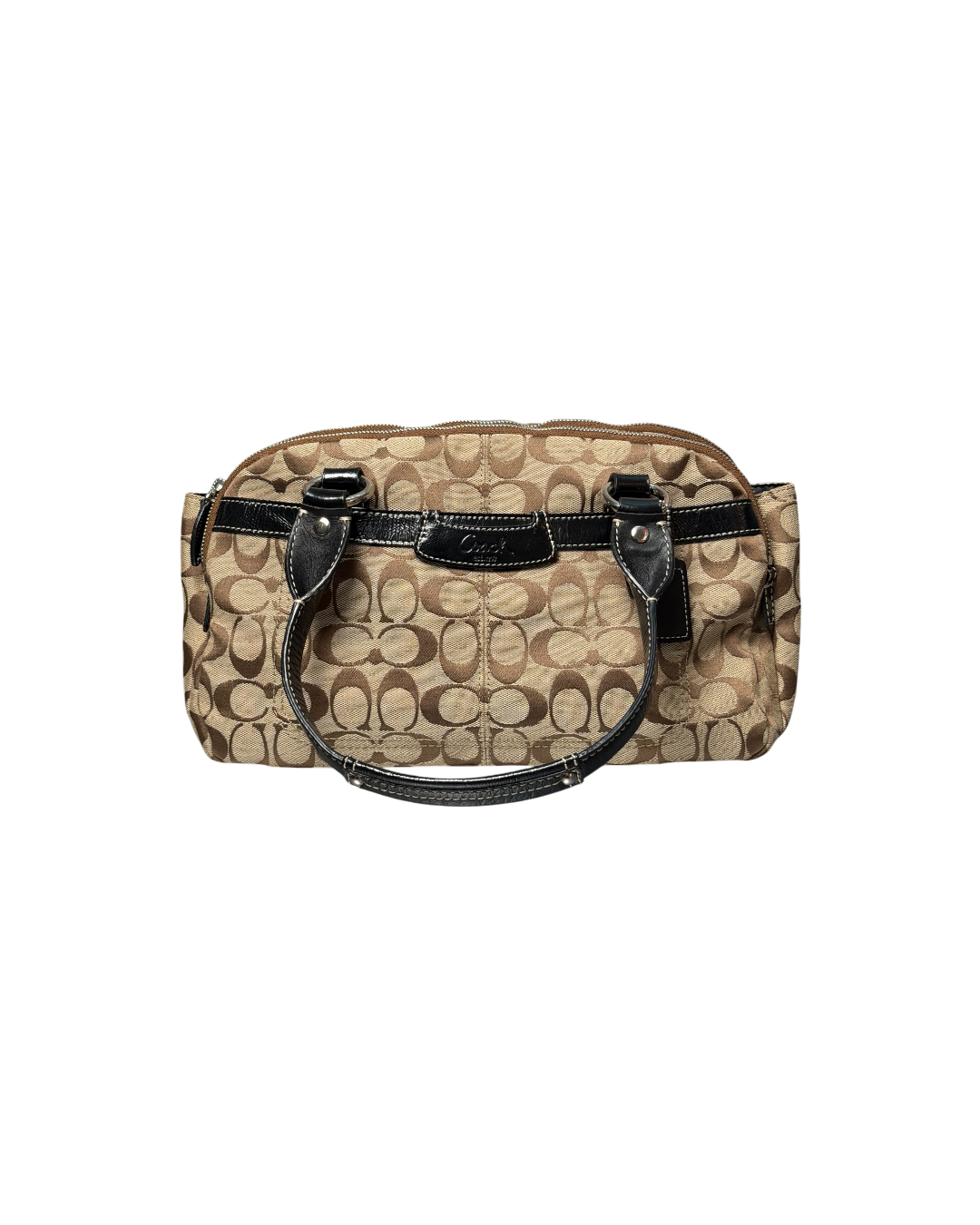 Coach Penelope Signature Hobo Bag Beige Brown