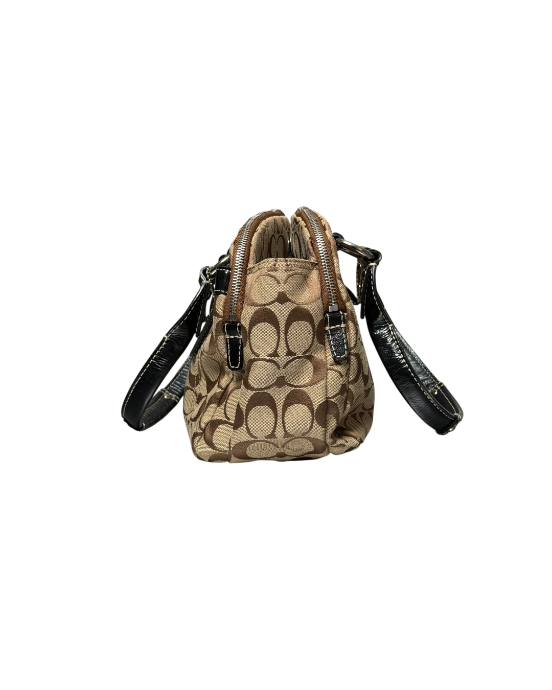Coach Penelope Signature Hobo Bag Beige Brown